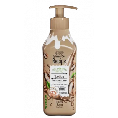 EVA OPTIMUM CARE RECIPE MOCHA SCENT AGE DEFYING BLEND — LOTION FOR NORMAL SKIN 370 ML